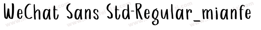 WeChat Sans Std-Regular_mianfeiziti字体转换